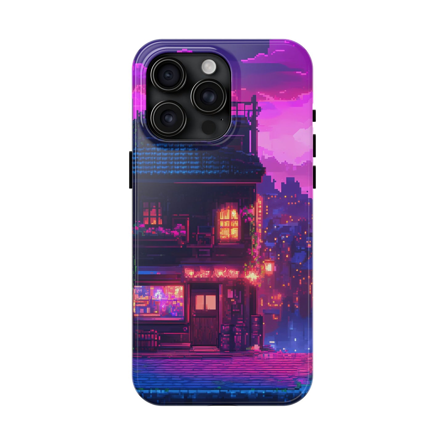 Zeke's Pub - Cyberpunk Pixel Art Phone Case