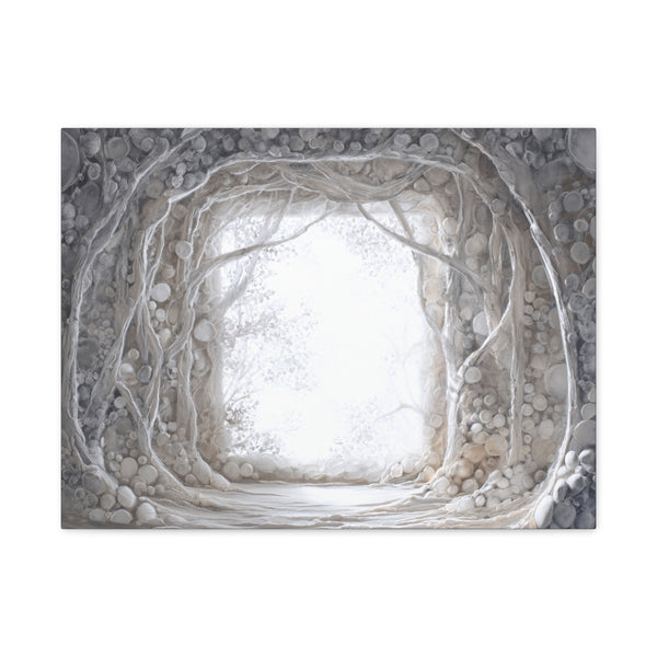 Pearl Hall - Textured White Fantasy Wall Art