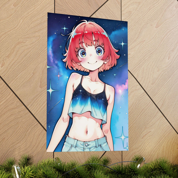 Baily Baby Galaxy - Cute Anime Girl Poster
