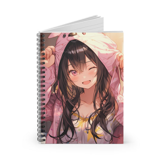 Bunny Pajamas - Anime Girl Notebook