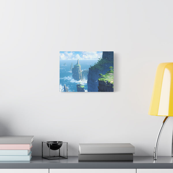 Sea Cliffs - Anime Canvas Print Fantasy Decor