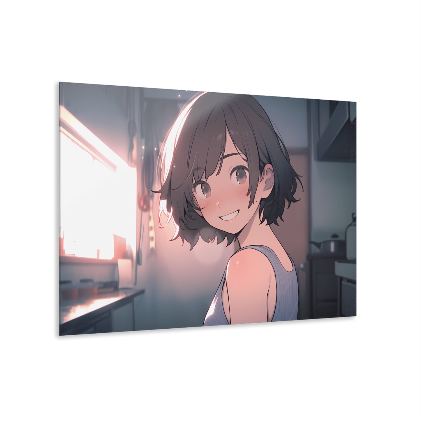 Early Mornings Together - Anime Acrylic Painting