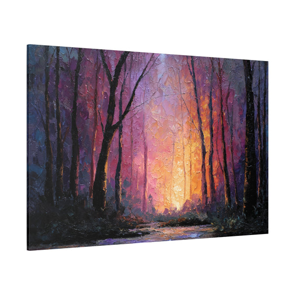 First Light - Textured Forest Wall Art