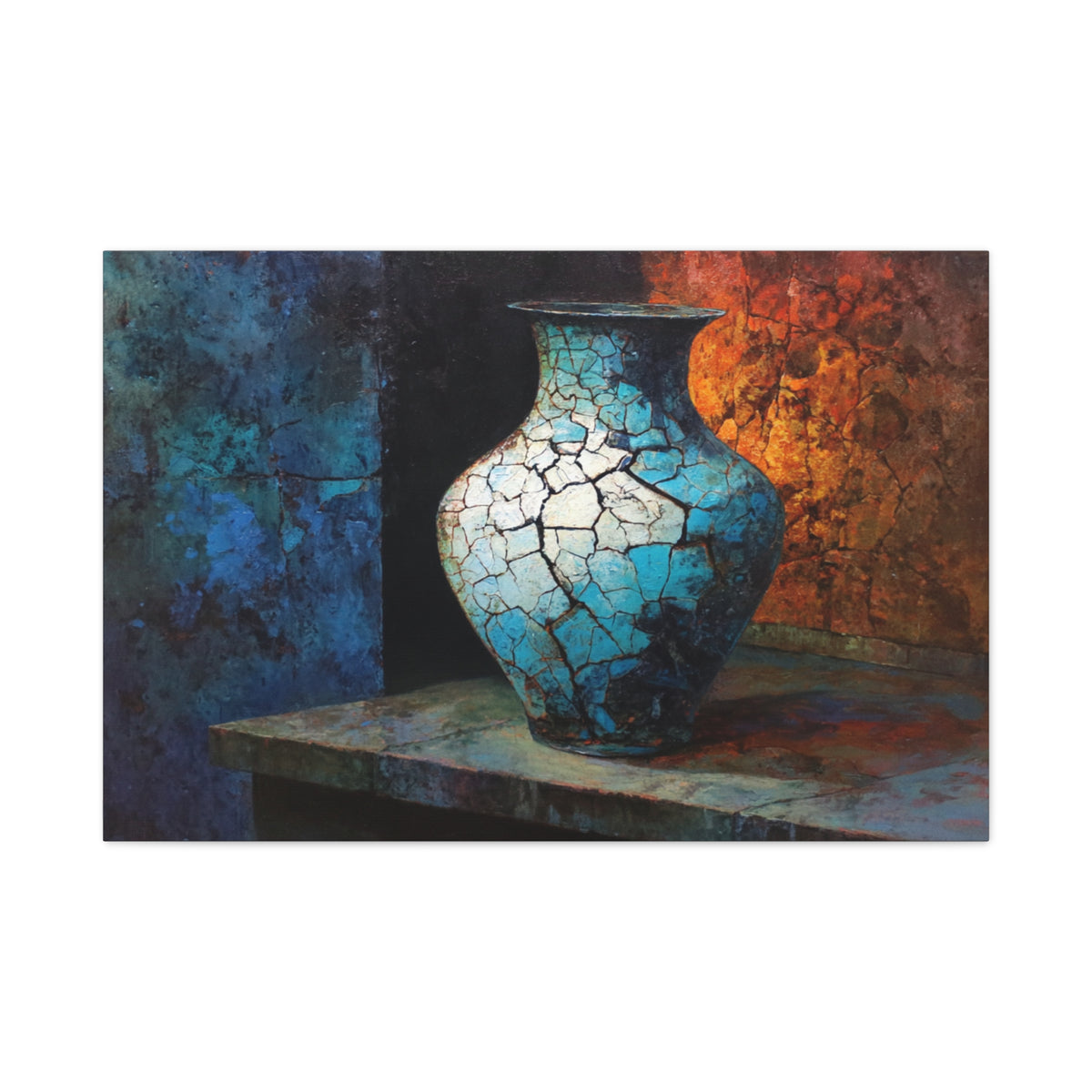 Lapis Relic - Textured Wall Art