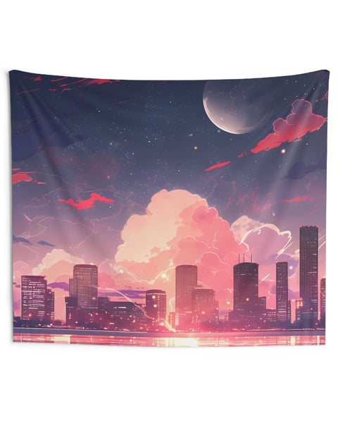 City's Edge - Urban Anime Tapestry