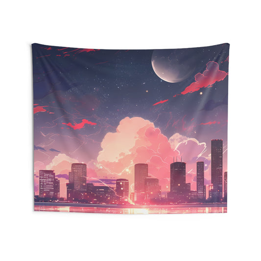 City's Edge - Urban Anime Tapestry