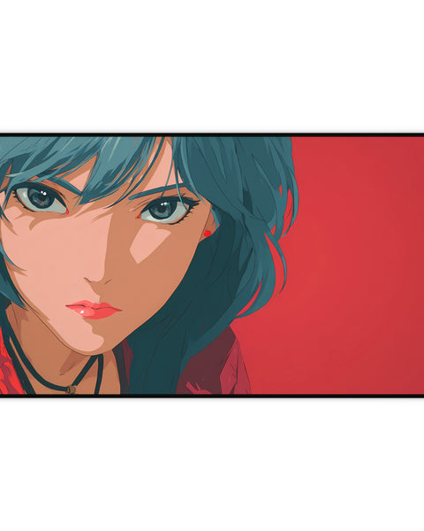 Crimson Story - Retro Anime Desk Mat