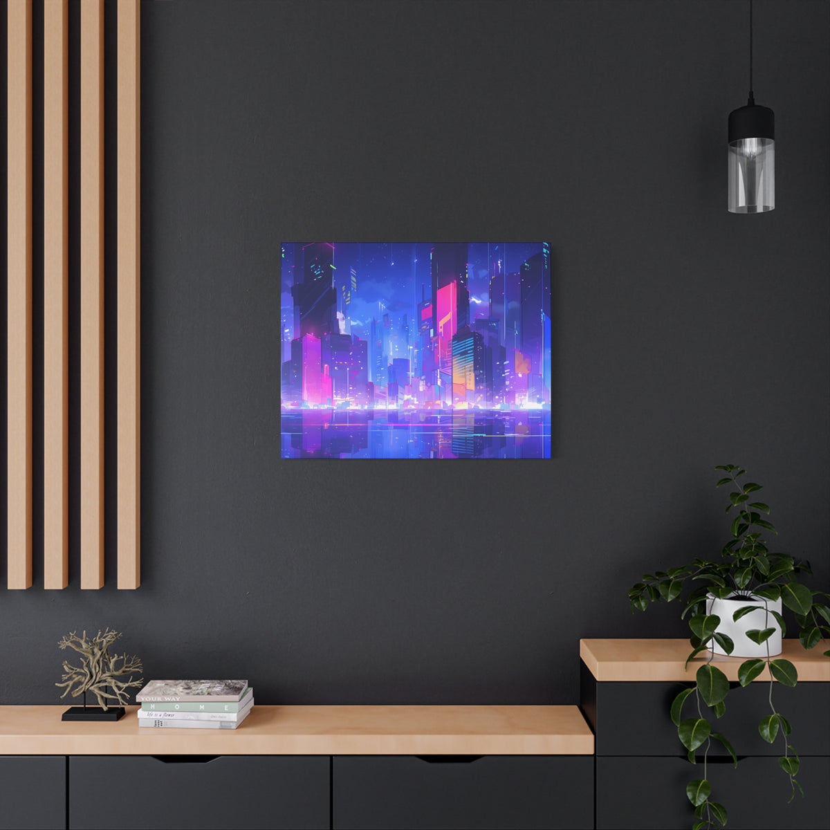 City of Dreams - Lofi Anime Canvas Print