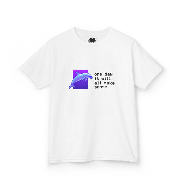 Message From The Future - Vaporwave Dolphin Baby Tee
