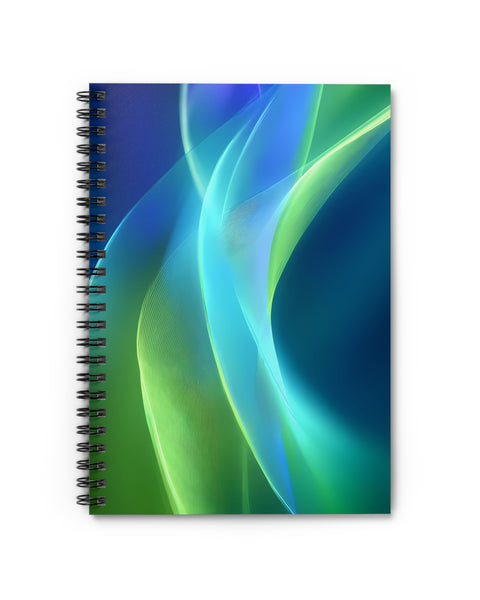 Digital Energy Frutiger Aero Aesthetic Notebook