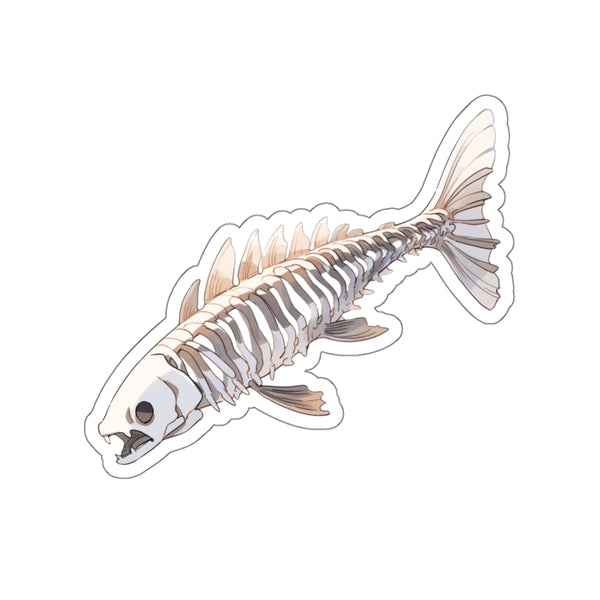 Amazing Bone Fish - Anime Fish Skeleton Sticker