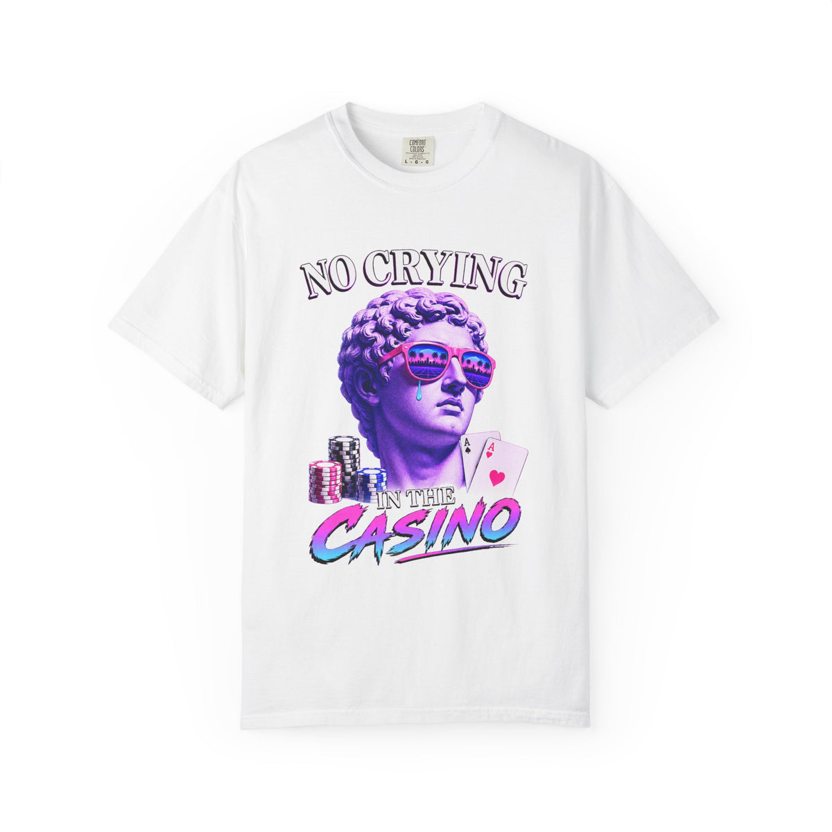 No Crying in the Casino - Vaporwave Meme T-Shirt