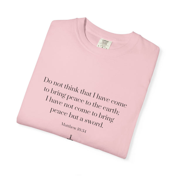Matthew 10:34 Bible Verse T-Shirt