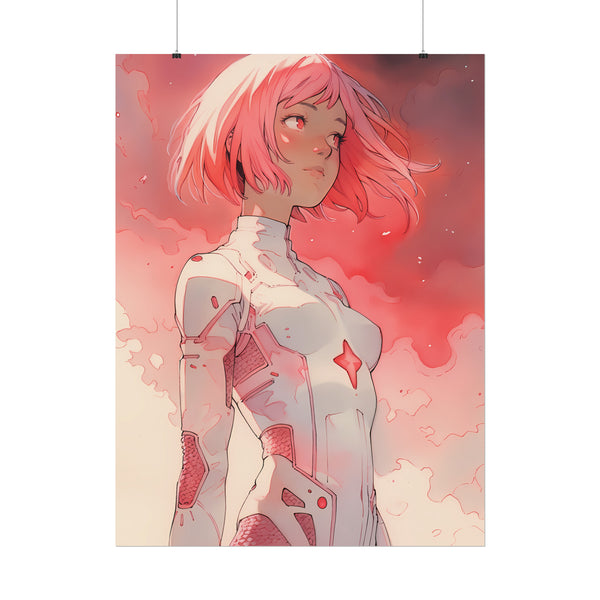 Hikari Child of Light - Anime Girl Watercolor Poster