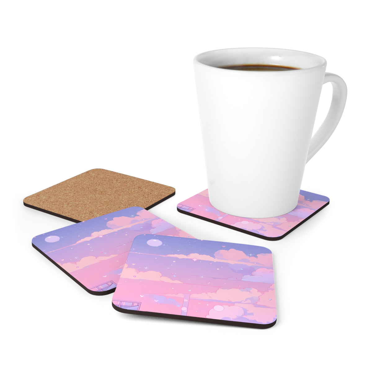 Cotton Candy Dreams - Lofi Aesthetic Coasters