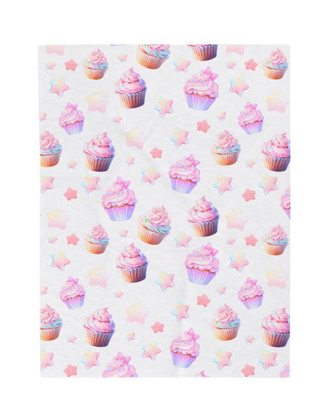 Cupcake Party - Cute Anime Throw Blanket