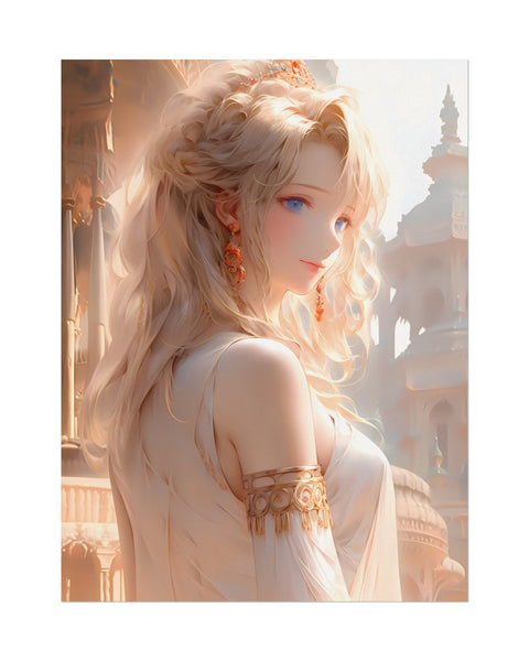 Goddess of Mediah - Anime Watercolor Poster