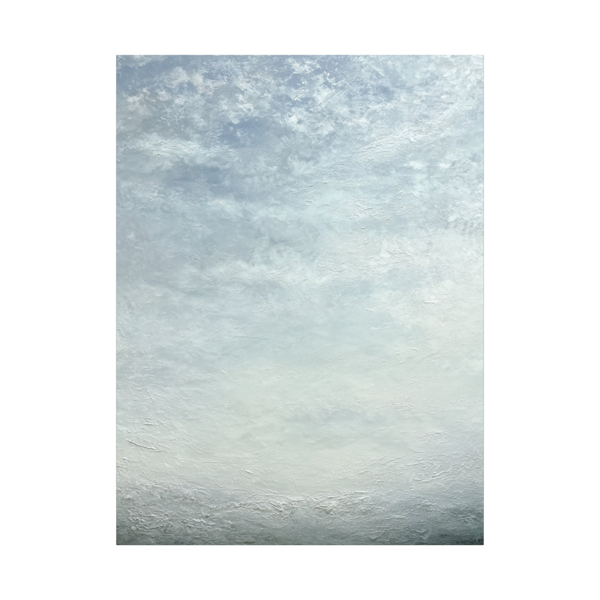 June Sky - Abstract Minimalist White Wall Art