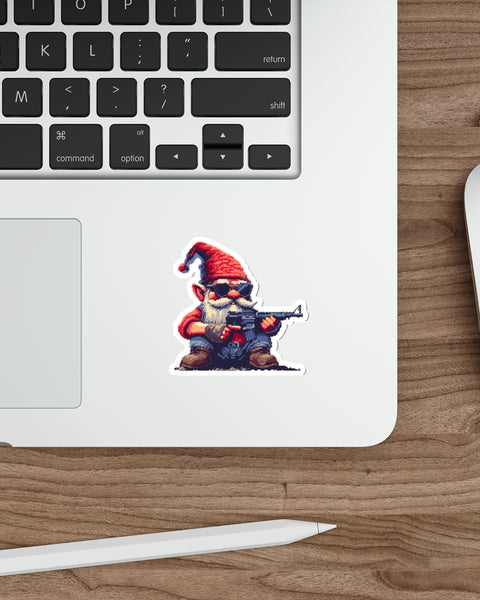 Action Gnome - Pixel Art Sticker