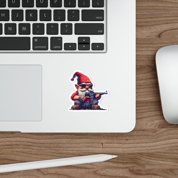 Action Gnome - Pixel Art Sticker
