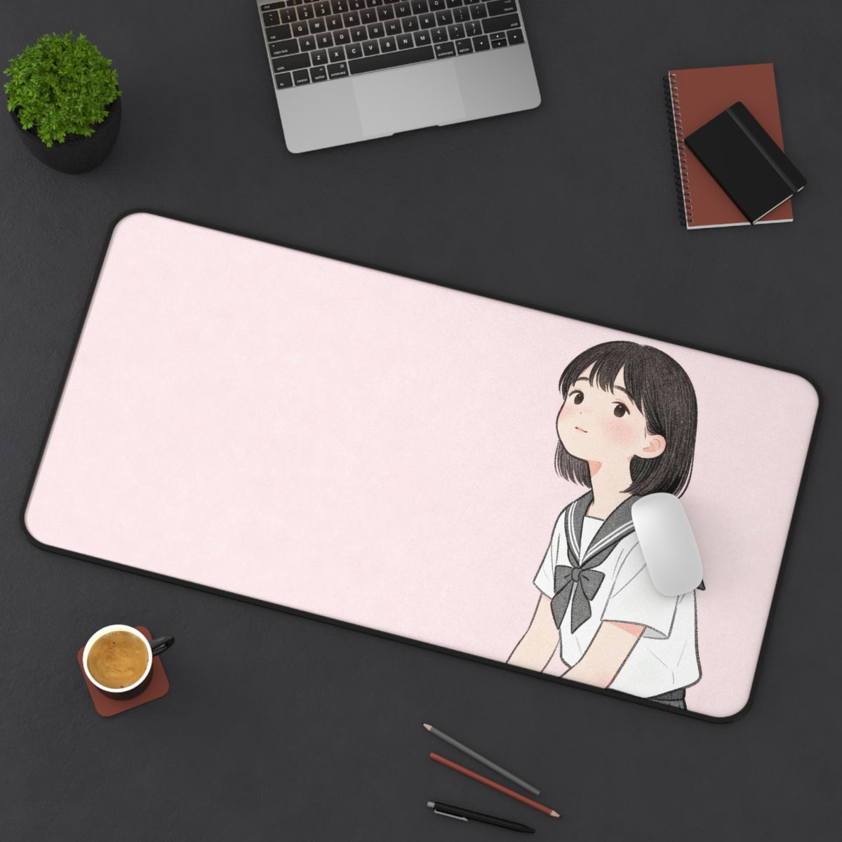 The Student - Cute Anime Japanese Desk Mat