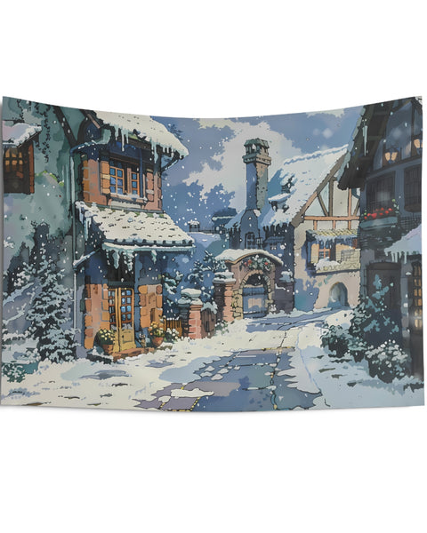 Winter Again - Aesthetic Anime Tapestry