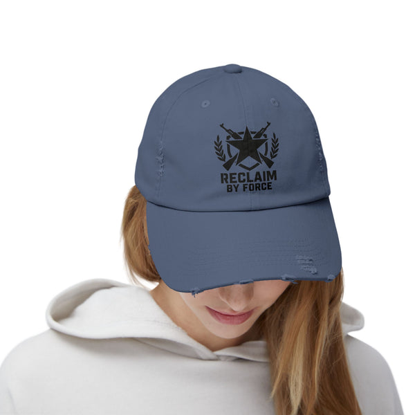 Reclaim By Force - Military Aesthetic Distressed Cap