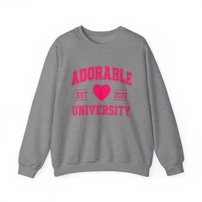 Adorable University School Spirit - Cute College Crewneck Sweatshirt
