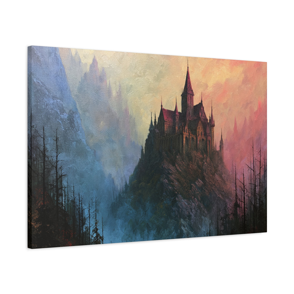 Pillar Keep - Textured Fantasy Wall Art