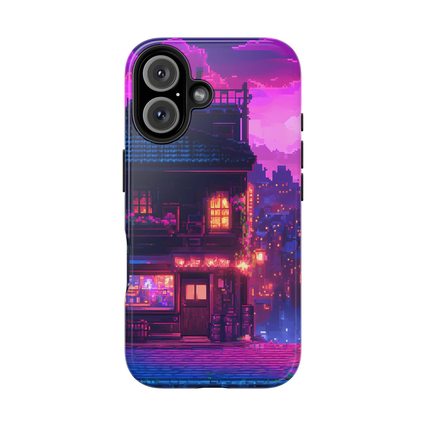 Zeke's Pub - Cyberpunk Pixel Art Phone Case