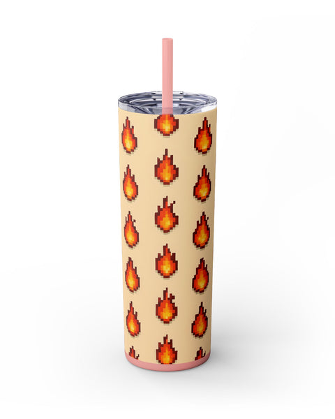 Fire Drops - 16-Bit RPG Aesthetic Skinny Tumbler