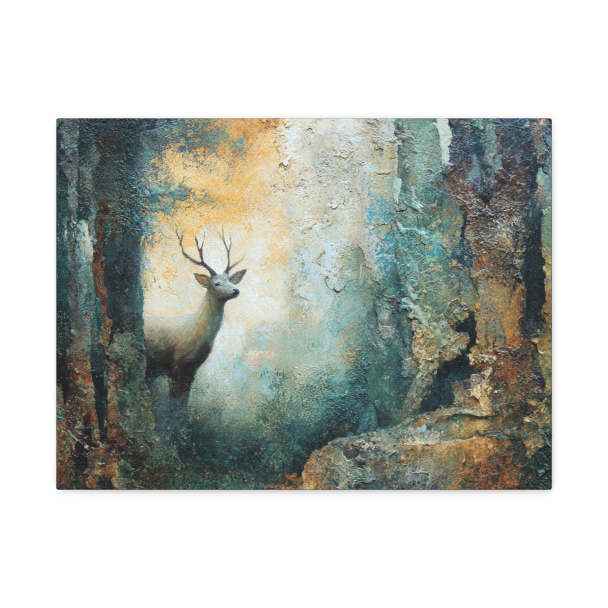 Emerging Buck - Textured Wall Art