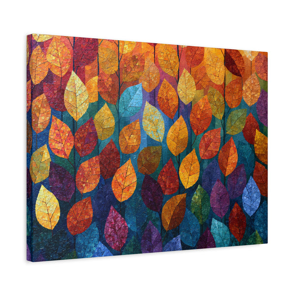 Autumn Mosaic - Textured Fall Wall Art