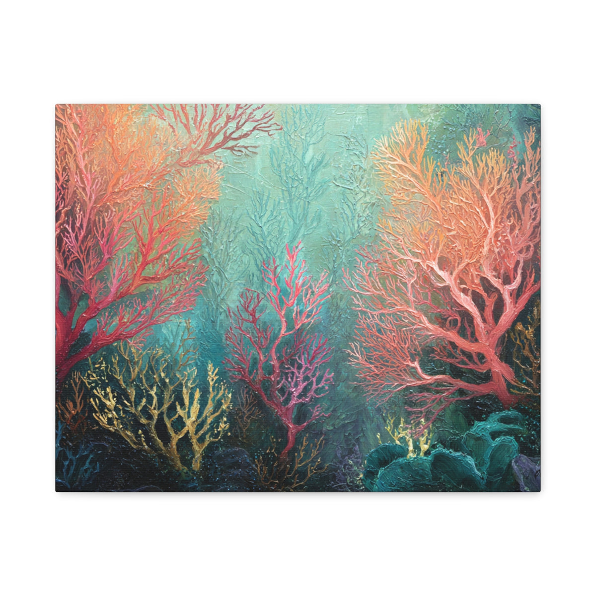 Rainbow Reef - Textured Undersea Wall Art
