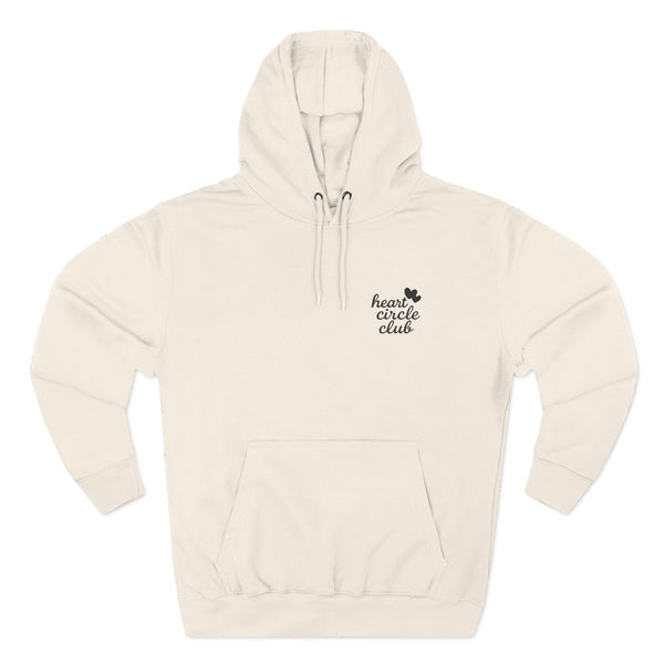 Heart Circle Club - Embroidered Premium Fleece Hoodie