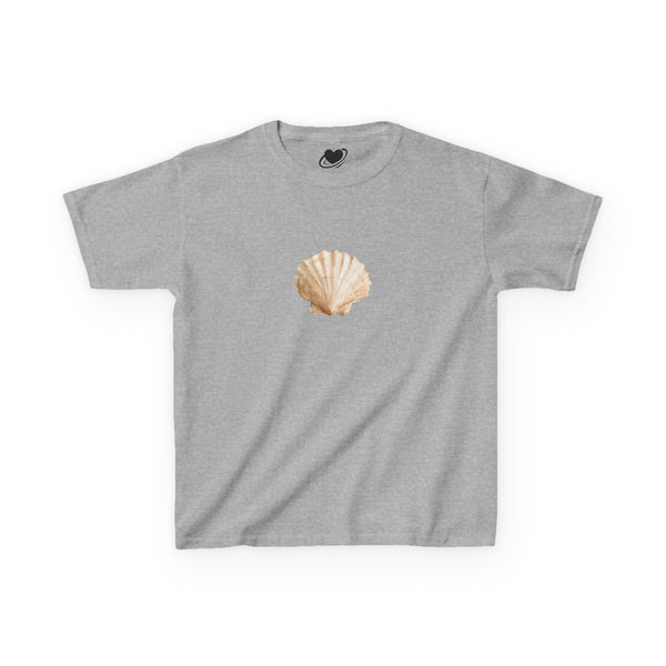Scallop Shell Art - Vintage Style Cute Baby Tee
