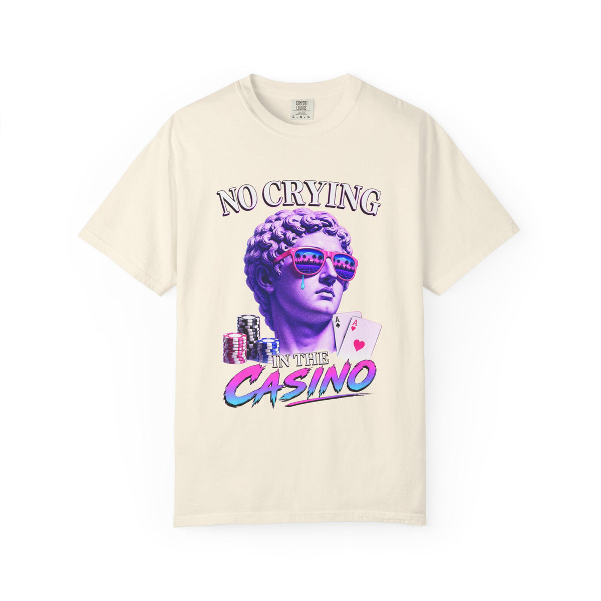 No Crying in the Casino - Vaporwave Meme T-Shirt