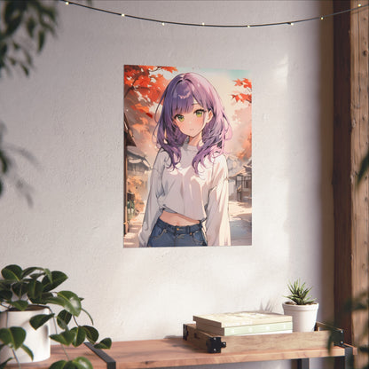 October Stories - Cute Anime Girl Poster