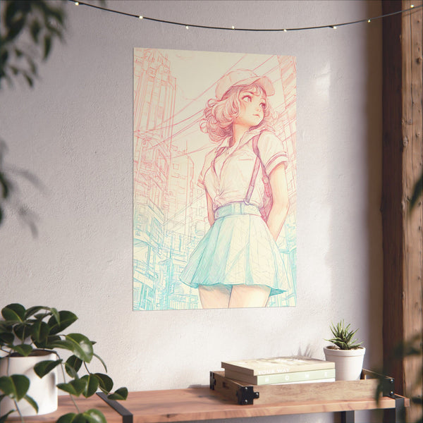 Versa of Corinth - Pastel Anime Girl Poster