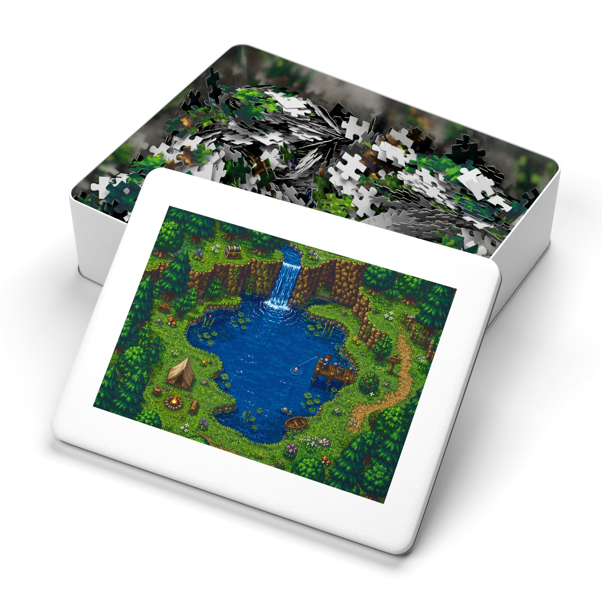 Pinewood Hollow – 2000 Piece Retro Pixel-Art Puzzle