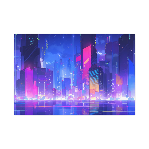 City of Dreams - Lofi Anime Canvas Print