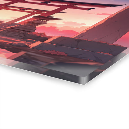 Torii Shrine Anime Glass Painting