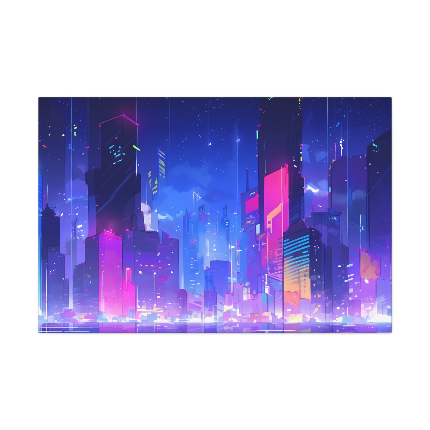 City of Dreams - Lofi Anime Canvas Print