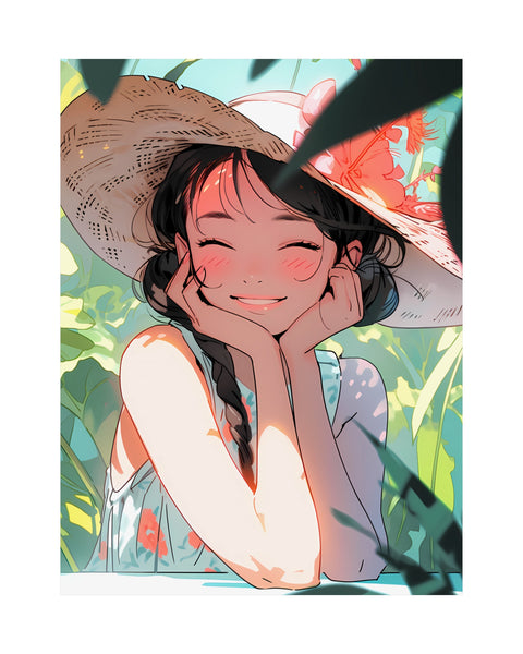 Summer Snapshot - Cute Anime Poster