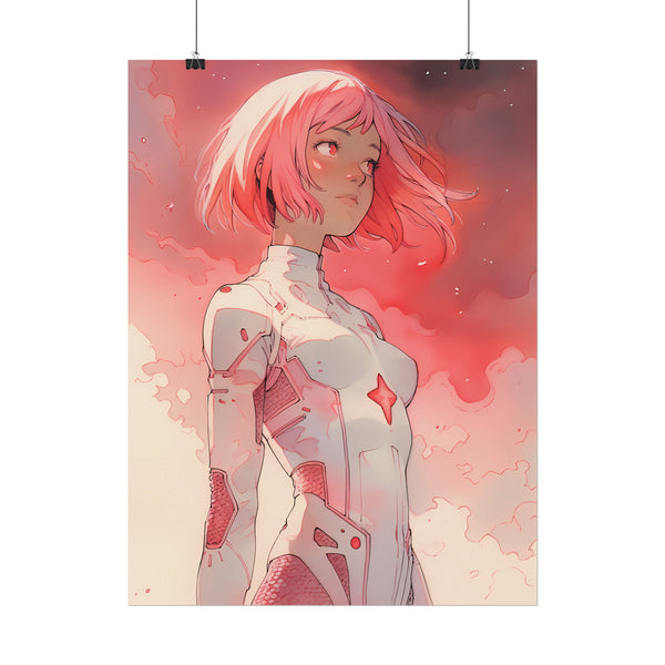 Hikari Child of Light - Anime Girl Watercolor Poster