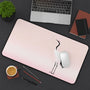 Japanese Crane Desk Mat With Minimalist Theme