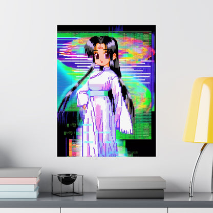 Harmony Disharmony - Pixel Anime Girl Poster