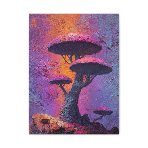 Fungal Tree - Textured Vertical Wall Art