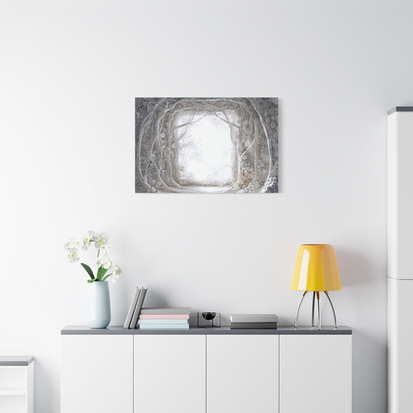 Pearl Hall - Textured White Fantasy Wall Art