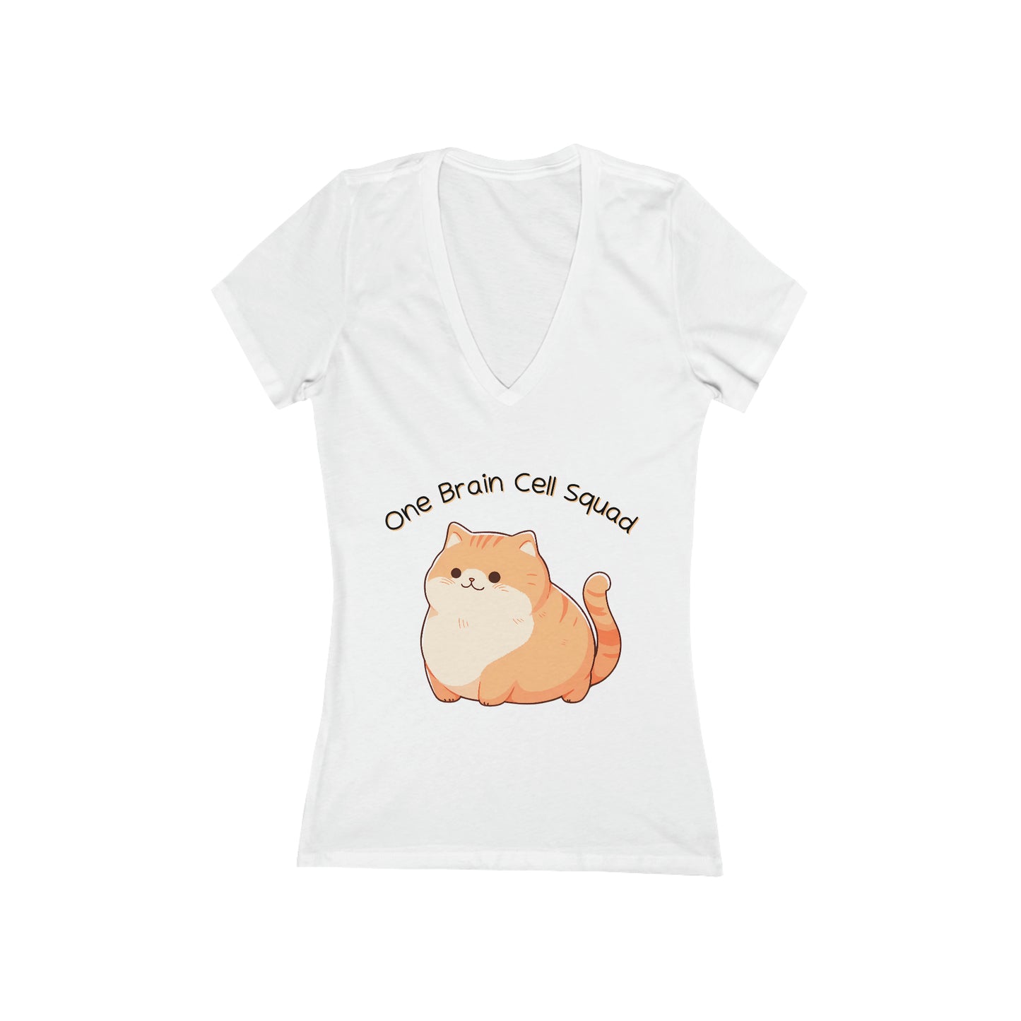 One Brain Cell Squad - Cute V-Neck T-Shirt